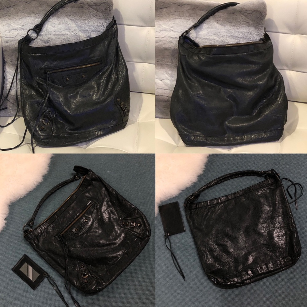 GUC 2009 Balenciaga Black Lambskin Day Bag - Picture 4 of 8